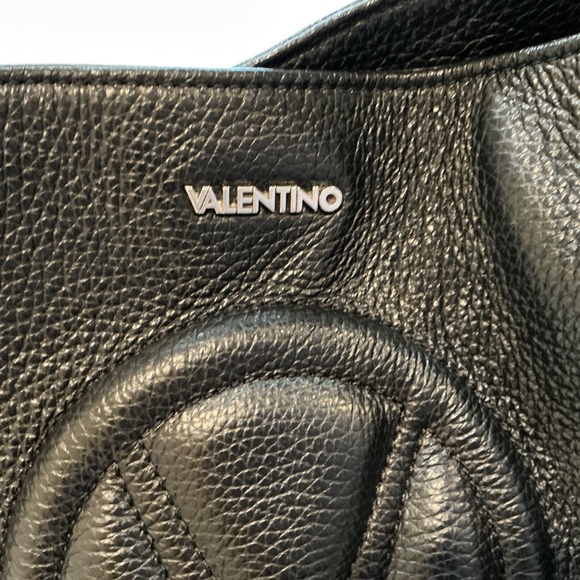 Valentino Tassel Tote, Pebble Leather Classic Shoulder Bag - Picture 9 of 13